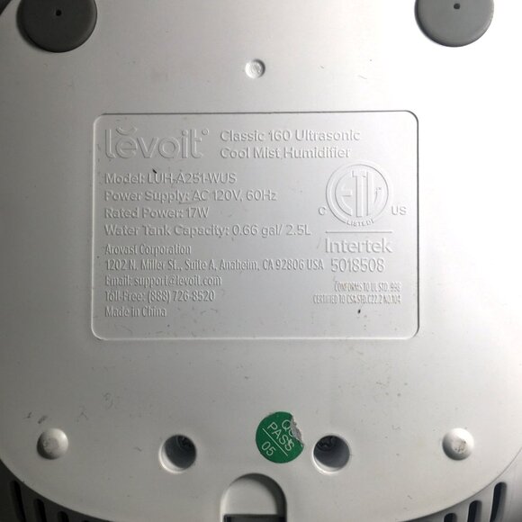 🛑 LEVOIT Ultrasonic ➕🆒 HUMIDIFIER Compact Efficient Quiet MIST 💸BUY NOW‼️ - Picture 16 of 16